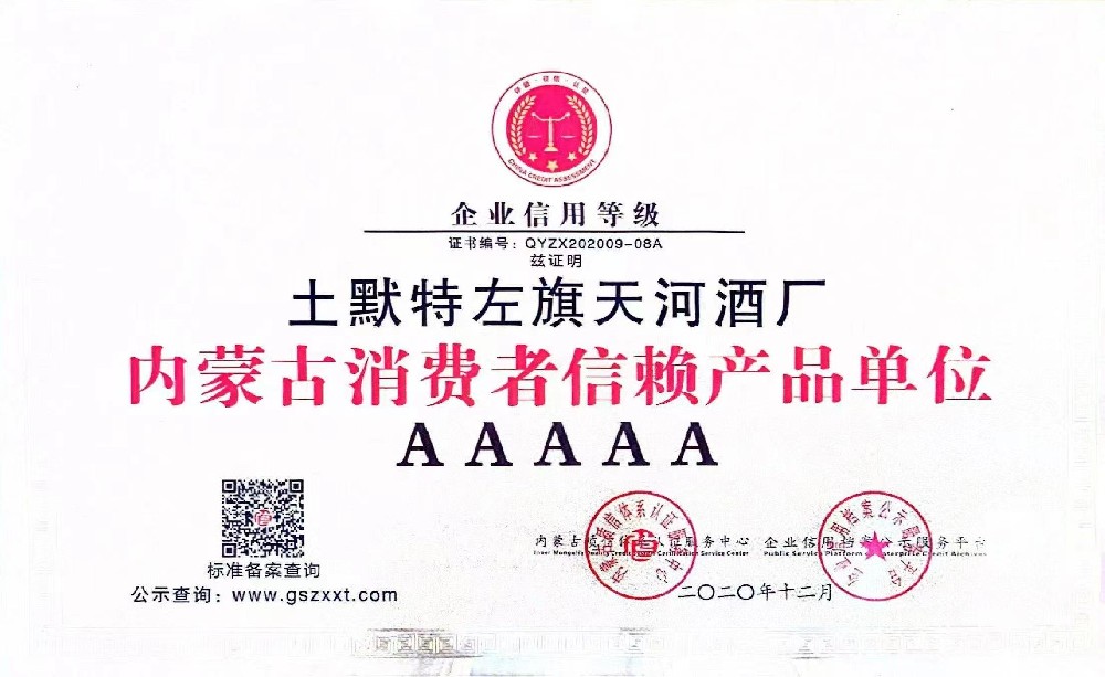 消费者信赖产品单位